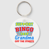 Support Bingo Grandma Sleutelhanger (Voorkant)