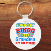 Support Bingo Grandma Sleutelhanger (Voorkant)