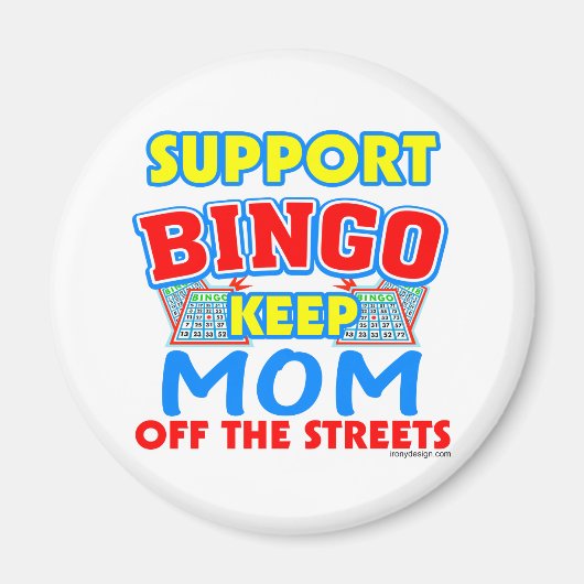 Support Bingo mama Magneet (Voorkant)