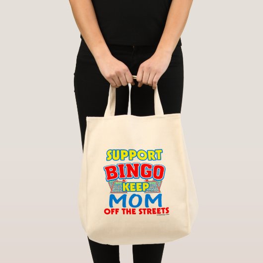 Support Bingo mama Tote Bag (Voorkant (product))