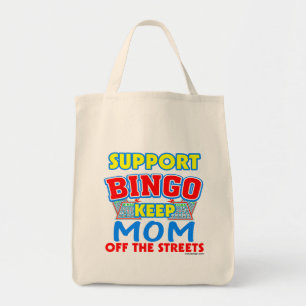 Support Bingo mama Tote Bag