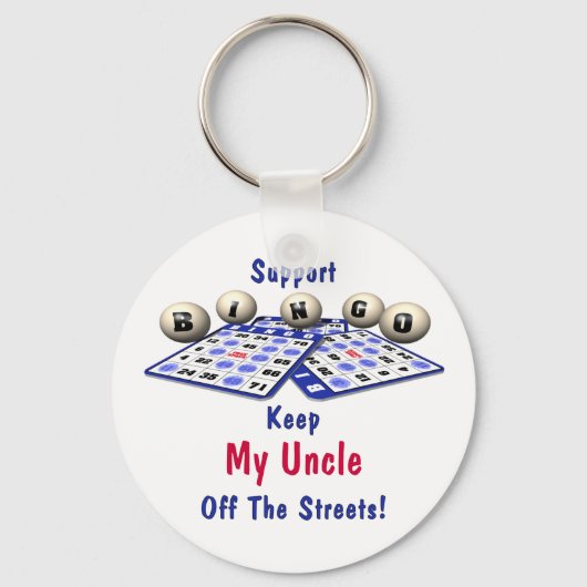 Support Bingo Sleutelhanger (Voorkant)