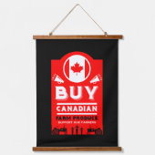 Support Canadian Farmers Hangend Wandkleed (Voorkant)