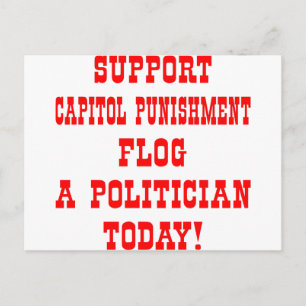 Support Capitol Puntion Flog A Politicus vandaag Briefkaart