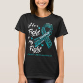 Support Cervical Cancer Warrior Gifts T-shirt (Voorkant)