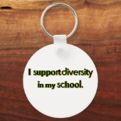 Support Diversity in My School Sleutelhanger (Voorkant)