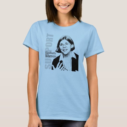Support Elizabeth Warren T-shirt (Voorkant)