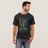 Support en bewustmaking op de dag van het World Do T-shirt (Voorkant volledig)