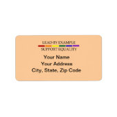 Support Equality Adreslabel Blad Etiket (Voorkant)