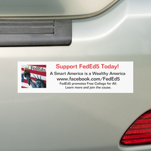Support FedEd5-Bumpersticker Bumpersticker (Op auto)