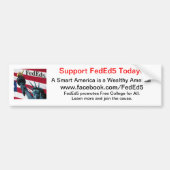 Support FedEd5-Bumpersticker Bumpersticker (Voorkant)