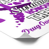 Support Fighter Honouring Taken Substance Overdose Poster (Hoek)