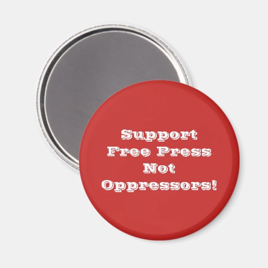 Support Free Press Magnet (Voorkant / Achterkant)