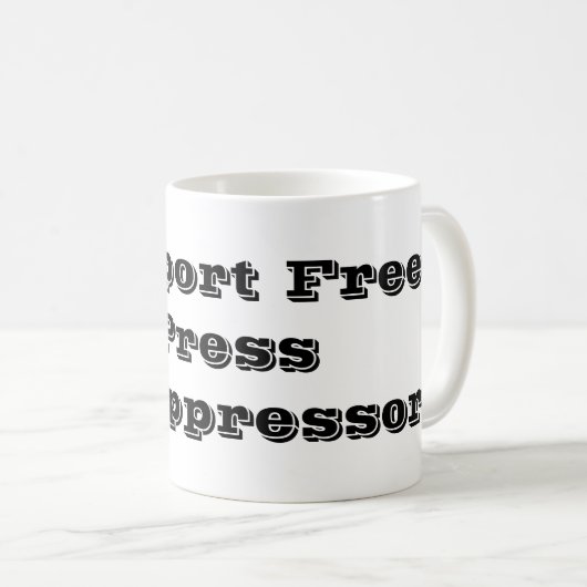 Support Free Press Mok (Voorkant rechts)