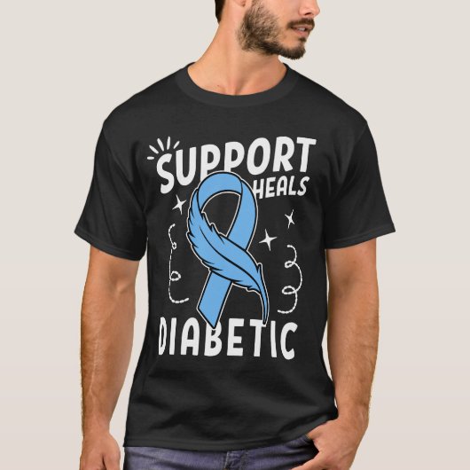 Support Heals Diabetic T-shirt (Voorkant)