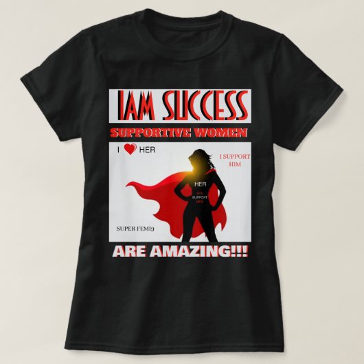 SUPPORT HIM T-SHIRT (Design voorkant)