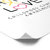 support.hope.love. kanker Poster & Prints (Hoek)