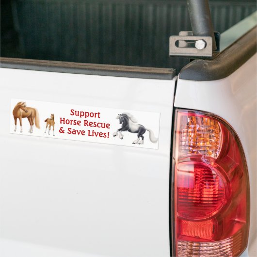 Support Horse Rescue Bumpersticker (Op Truck)