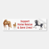 Support Horse Rescue Bumpersticker (Voorkant)