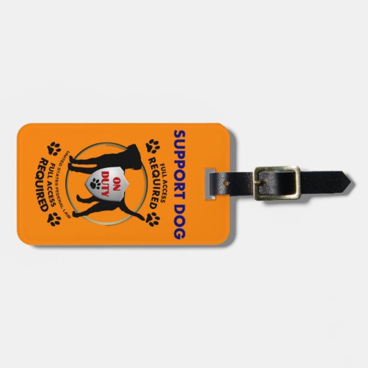 Support-ID Bagagelabel (Voorkant horizontaal)