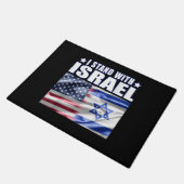 Support Israel I Stand with Israel  Deurmat (Schuin)
