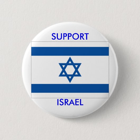 SUPPORT ISRAEL - knop Ronde Button 5,7 Cm (Voorkant)
