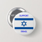 SUPPORT ISRAEL - knop Ronde Button 5,7 Cm (Voorkant /achterkant)