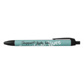 Support-linkpen Zwarte Inkt Pen (Bovenkant)