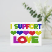 Support Love Briefkaart (Staand voorkant)