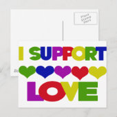 Support Love Briefkaart (Voorkant / Achterkant)