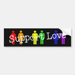 Support Love Bumpersticker