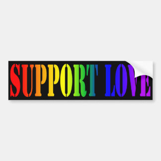 Support Love Bumpersticker