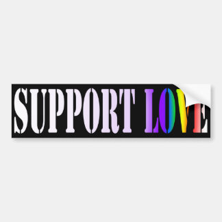 Support Love Bumpersticker