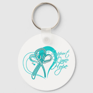 Support Love Hope - Cervical Cancer Sleutelhanger