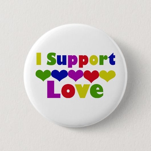 Support Love Ronde Button 5,7 Cm (Voorkant)