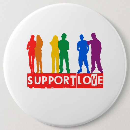 Support Love Ronde Button 6,0 Cm (Voorkant)