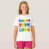 Support Love T-shirt (Voorkant volledig)