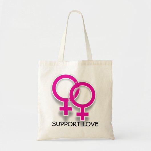 Support Love Vrouw Symbols Lesbian Love Tas (Voorkant)