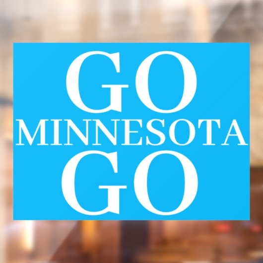 support Minnesota window cling Raamsticker (Vel 2)