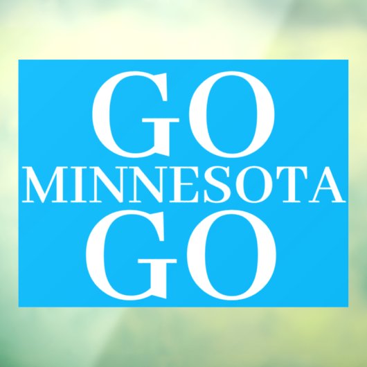 support Minnesota window cling Raamsticker (Vel 3)