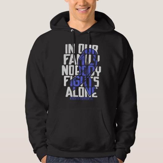 Support Myositis Warrior Cute Family Disease Aware Hoodie (Voorkant)