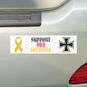 SUPPORT OUR  SOLDIERS BUMPERSTICKER (Op auto)