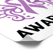 Support Overdose Purple Ribbon Overdose Awareness Poster (Hoek)