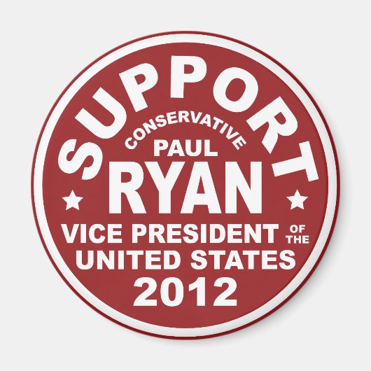 Support Paul Ryan Vice President Seal Magneet (Voorkant)