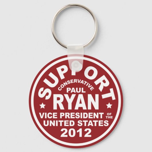 Support Paul Ryan Vice President Seal Sleutelhanger (Voorkant)