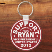 Support Paul Ryan Vice President Seal Sleutelhanger (Voorkant)