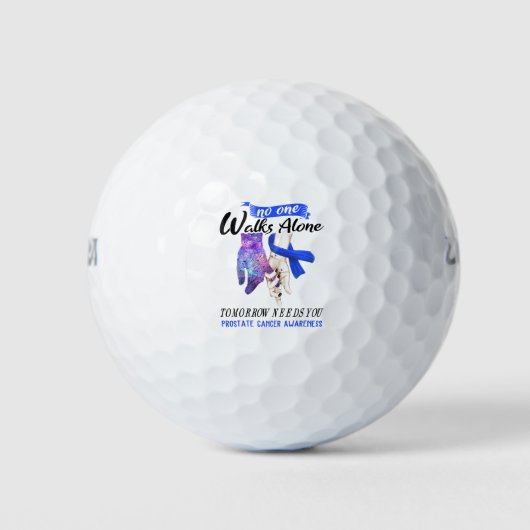 Support Prostate Cancer Awareness Ribbon Gifts Golfballen (Voorkant)
