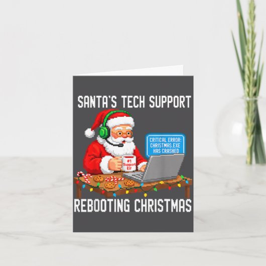 Support Rebooting Tech Santa's Smile Kaart (Voorkant)