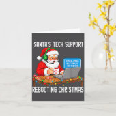 Support Rebooting Tech Santa's Smile Kaart (Gele Bloem)