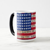 Support & Respect Our Teachers! Magische Mok (Voorkant links)